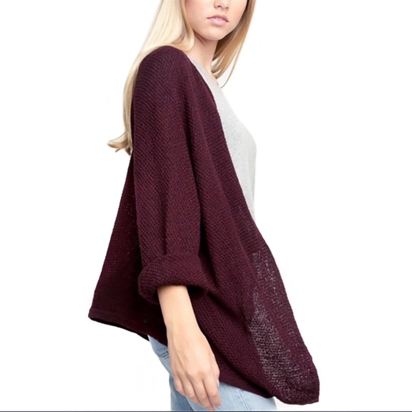 Brandy Melville Caroline Cardigan – Maroon - Picture 1 of 4